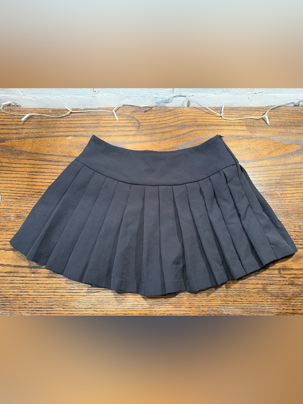 Emerson Lang Modern Pleated Mini Skirt in black - Picture 2 of 8